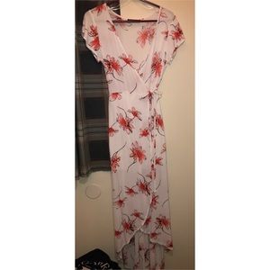 Floral wrap dress